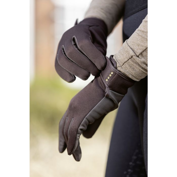 Gants Basil softshell chocolat