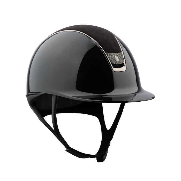 Casque 2.0 shadowglossy black / top alcantara black / chrome black / blason crystal fabric metal eclipse