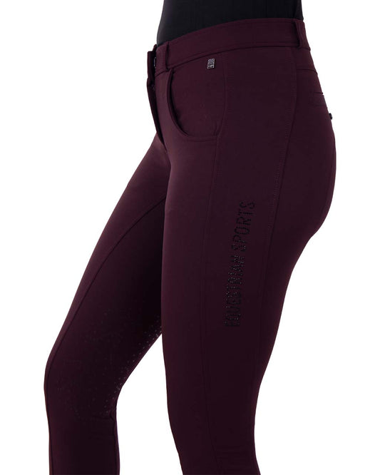 Pantalon Mireille bordeaux QHP