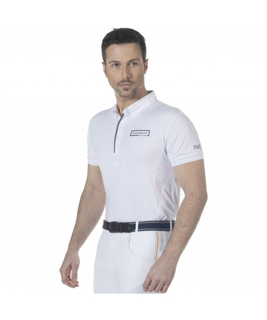 Polo de concours homme Comodoro blanc