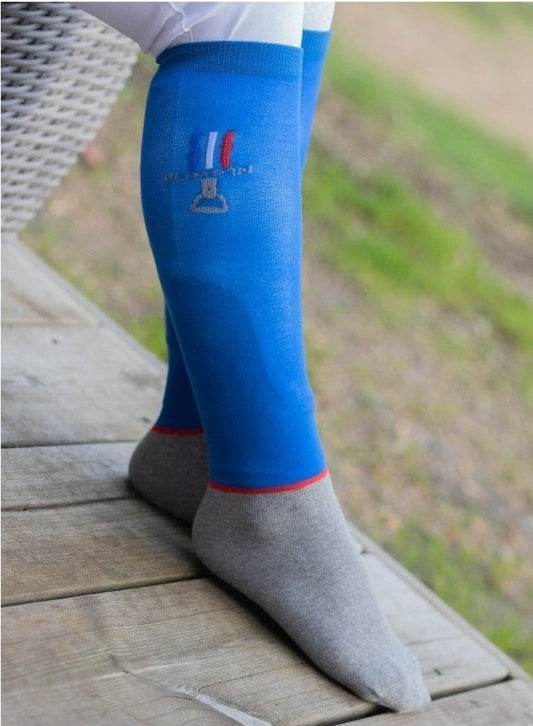 Chaussettes Jump'in bleu roi